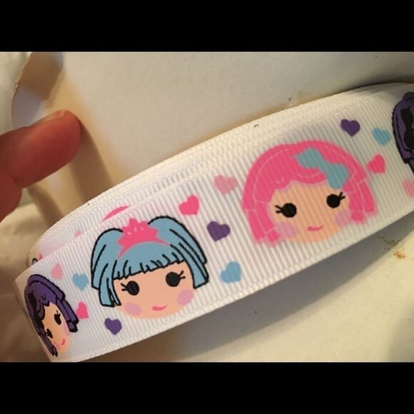 5/$24 grosgrain Ribbon 7/8” NEW 5 yards doll faces - Picture 3 of 8